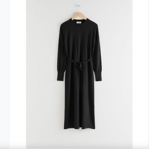 & Other Stories Wool Midi Sweater Dress
